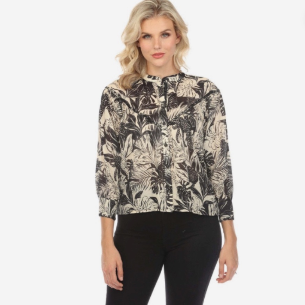 JOHNNY WAS - Paolina - Raglan Yoke Blouse - XL - NWT